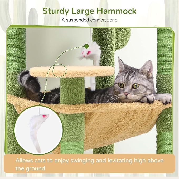 Globlazer Cactus Cat Tree Tower - Image 4