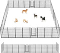 Dog Playpen 40 inch 32 Panels Indoor Outdoor Dog Pen by Jhsomdr