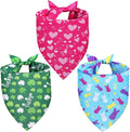 Valentines Dog Bandana St Patricks Day and Easter Dog Bandana XLarge 3PCS by Unknown