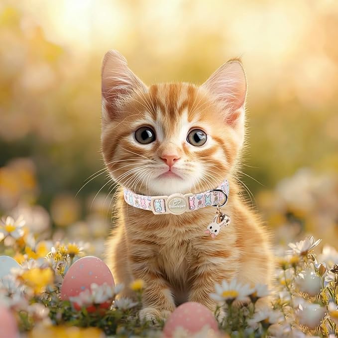 2 Pack Easter Bunny Cat Collars - Image 5