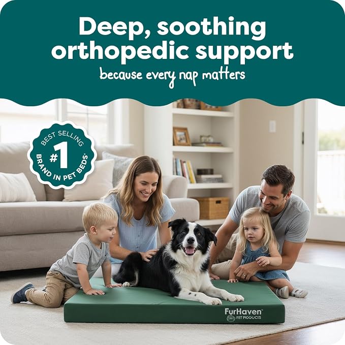 Furhaven Water-Resistant Orthopedic Dog Bed - Image 2