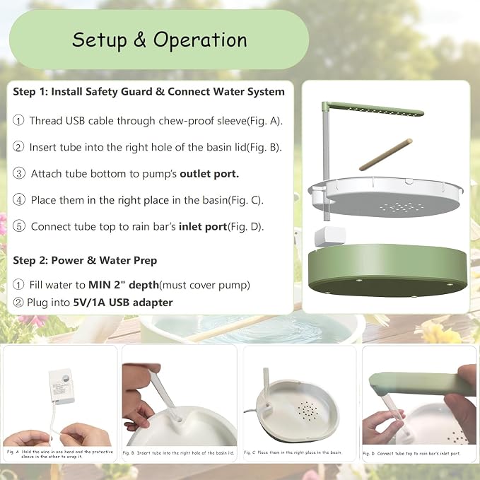 Bird Bath, Automatic Parrot Shower Bath, Birds Shower Bathtub - Image 3