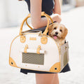 Dog Carrier, Cat Carrier, Pet Carrier, Foldable Premium PU Leather Dog Purse by WelcomeToJohomviin