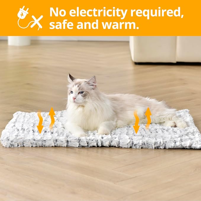 Self Warming Cat Bed, Non-Slip Heated Dog Mat Thermal Blanket - Image 2