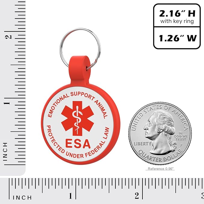 ESA Dog Tag, QR Code Dog Tag, Modifiable Free Pet Online Profile, Scannable QR - Image 4
