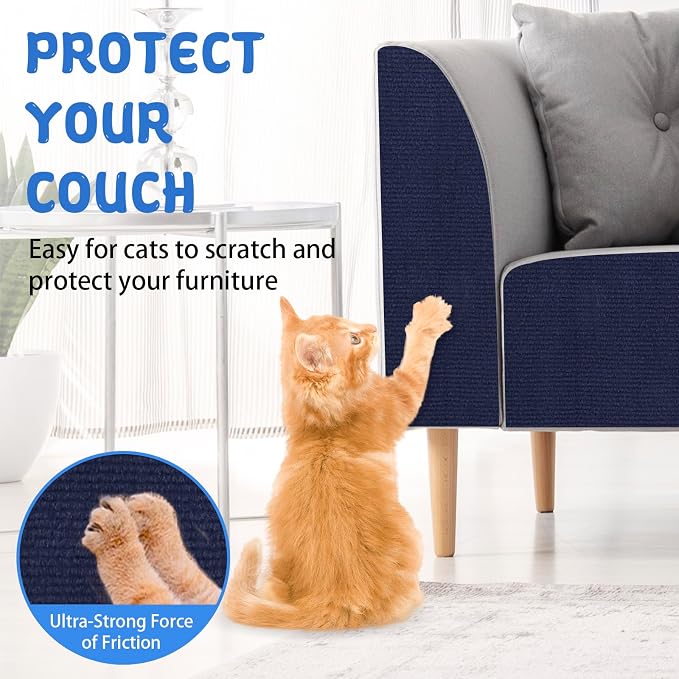 Climbing Cat Scratcher Mat Trimmable Cat Scratching Post Carpet 78.7’’x15.8’’ - Image 4