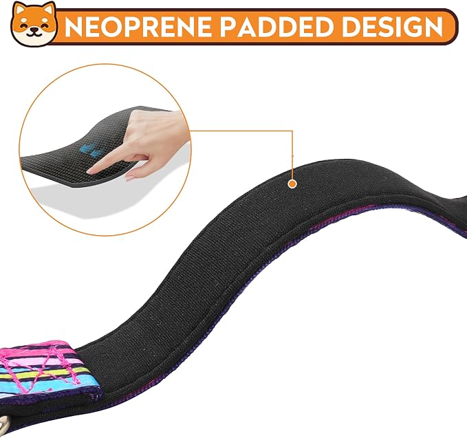 Reflective Dog Collar, Adjustable Soft Neoprene Padded Nylon Pet Collars - Image 4