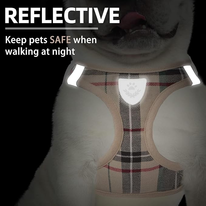 PUPTECK Adjustable Dog Harness Collar and Leash Set Step in No Pull Pet Harness - Image 5