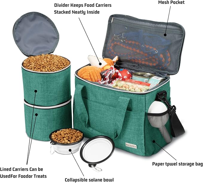 BAGLHER Dog Travel Bag Backpack Pet Supplies Backpack Pet Accessories Storage - Image 7