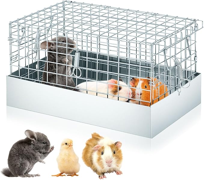14 x 8 x 8 Inch 1 Hole Folding Guinea Pig Carrier Chinchilla Carrier Portable by DoubleFill