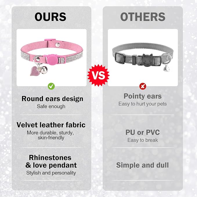 Rhinestone Cat Collar Breakaway - Image 3
