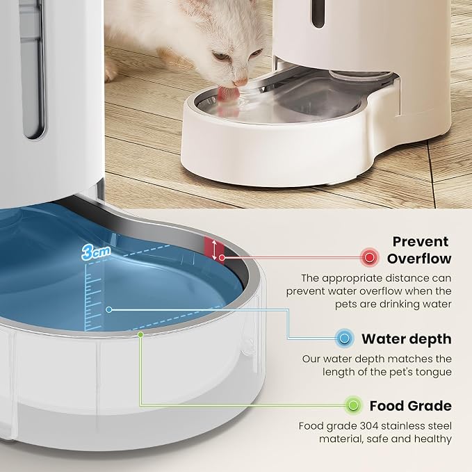 CZPET Dog Water Bowl Dispenser, 7L Automatic Dog and Cat Water Dispenser - Image 4