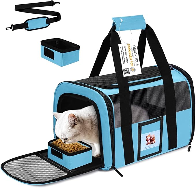 Cat Carrier Dog Carriers Airline Approved by SECLATO