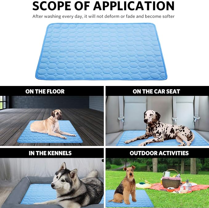 Dog Cooling Mat Pet Cooling Pads Dogs & Cats Pet Cooling Blanket - Image 3