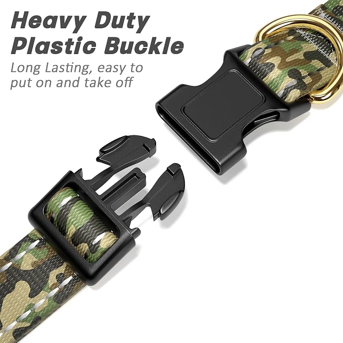 MOODEL Reflective Dog Collar for Small Dogs Cats, Cute Camouflage Adjustable - Image 4