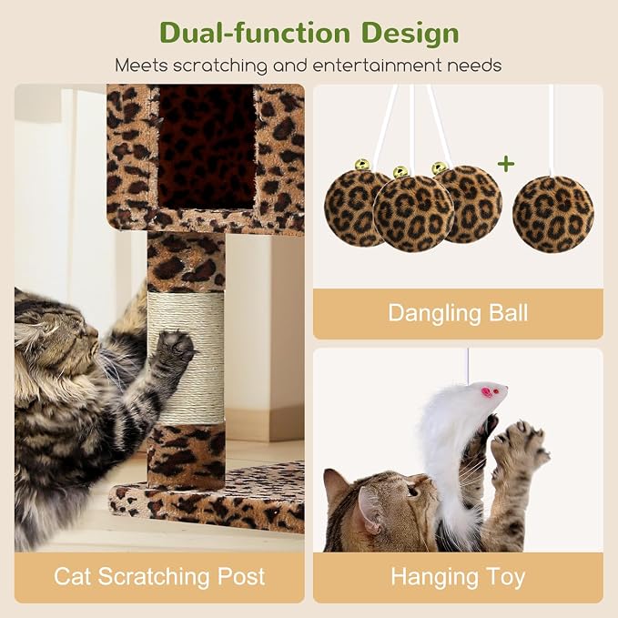 Globlazer Cat Trees and Towers for Multiple Adult Cats, 82-inch XXL Tall Cat - Image 6