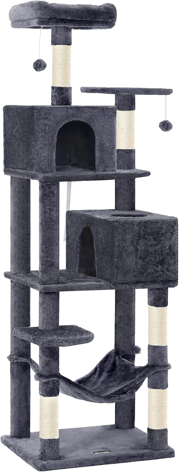 Feandrea Cat Tree, 73.2-Inch Tall Cat Tower, Plush Multi-Level Condo by FeandreabySONGMICSHOME