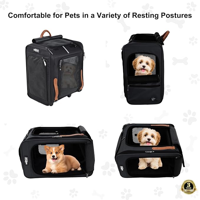 EliteField Deluxe Backpack Pet Carrier, Travel Soft-Sided Carrier Bag - Image 2