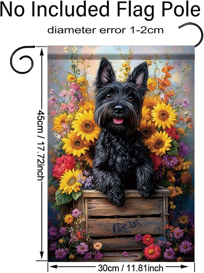 Garden Flag Black Terrier Dog - Image 8