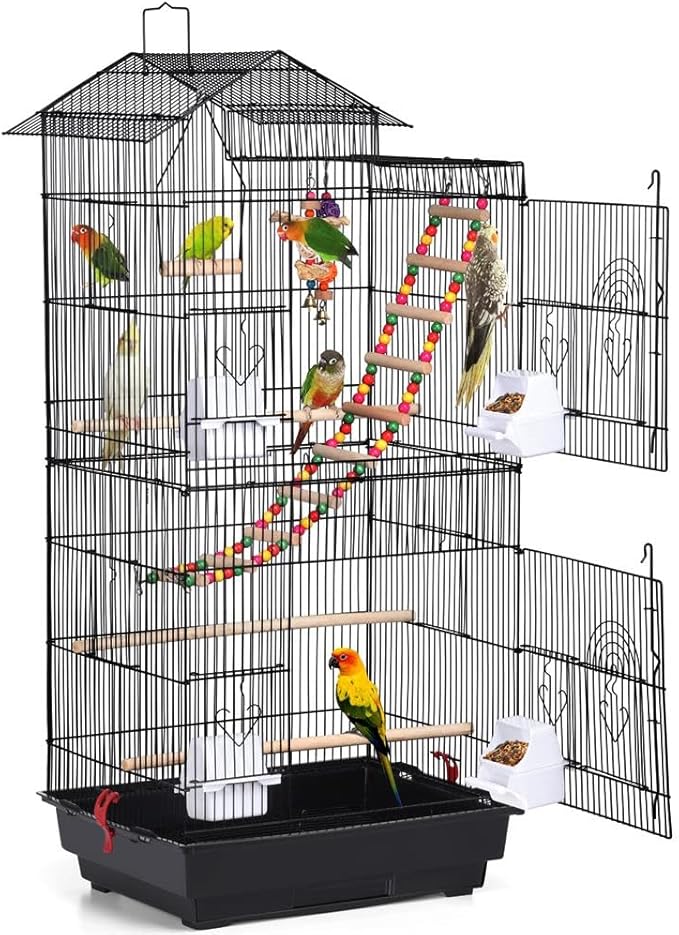 Yaheetech 39-inch Roof Top Large Flight Parrot Bird Cage by Yaheetech