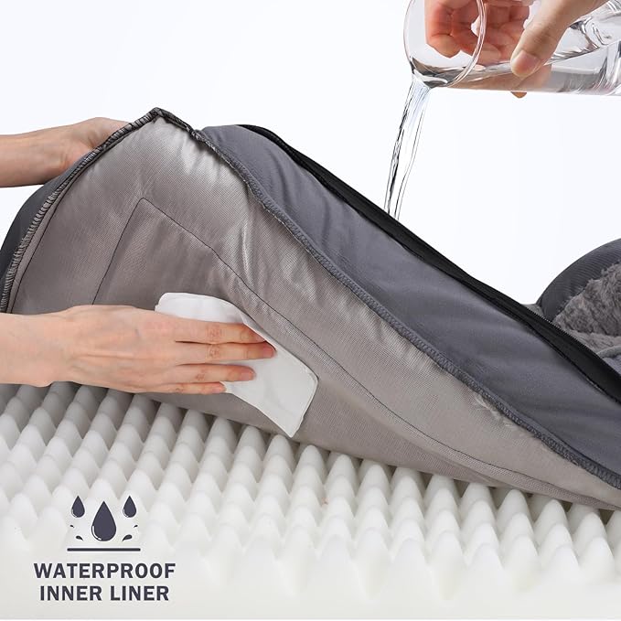 INVENHO Orthopedic Dog Bed Medium Size Dog, Waterproof Egg-Crate Foam Couch - Image 3