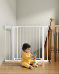 29.5-40.5" Baby Gate for Stairs, Dog Gate for Doorways, Walk Thru Auto Close by PLZOIT-Baby
