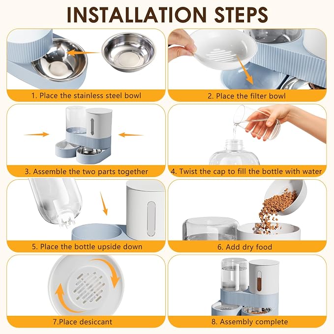 Automatic Gravity Cat Dog Feeder and Water Dispenser - Image 6