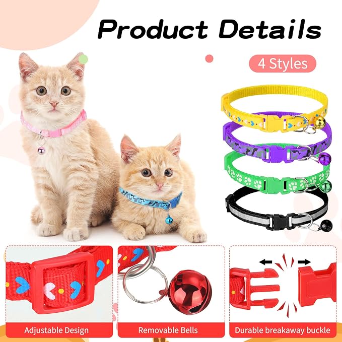 Yunsailing 24 Pcs Cat Collars - Image 3