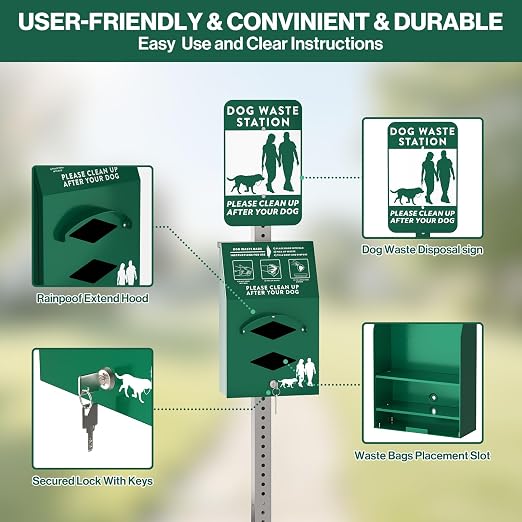 Aluminum Outdoor Dog Bag Dispenser - Image 3