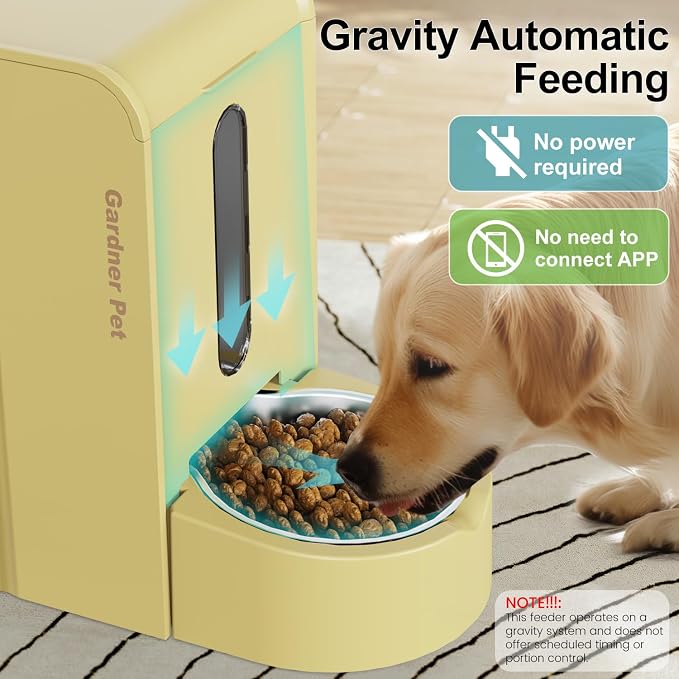 Gardner Pet Gravity Automatic 2-in-1 Pet Feeder, 0.8 Gallons*2 Cat Feeder and - Image 4
