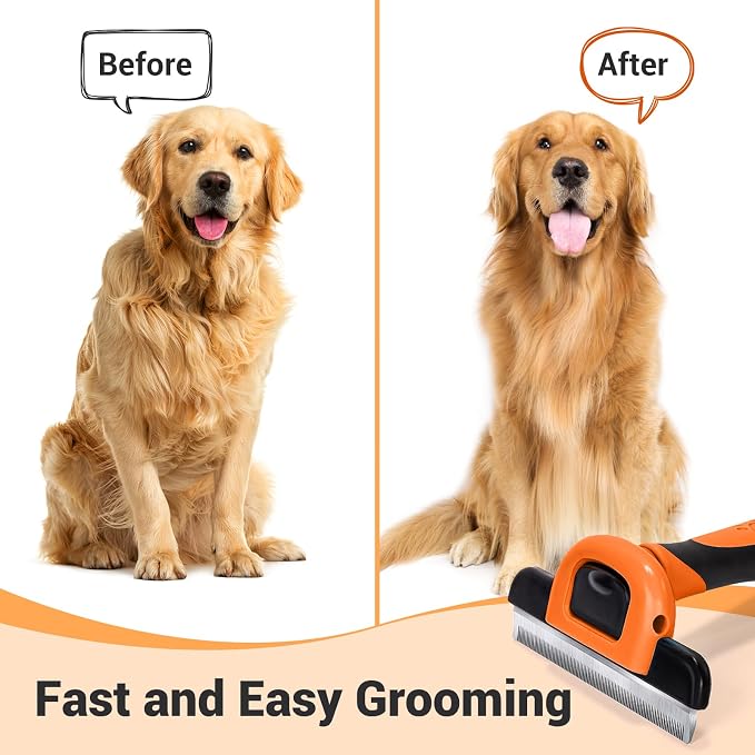 MIU COLOR Pet Grooming Brush, Deshedding Tool - Image 4