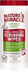 Nature’s Miracle Small Animal Cage Scrubbing Wipes 30Ct by NaturesMiracle