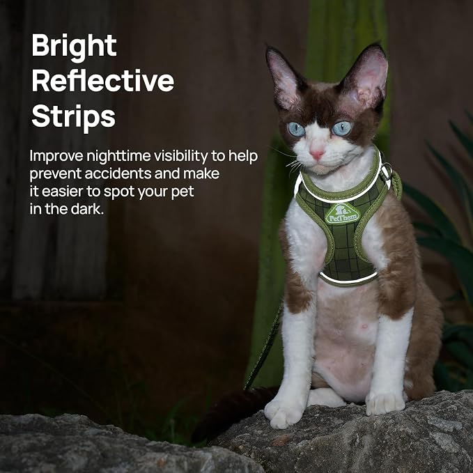 Cat Harness and Leash Set, Step-in Escape Proof Adjustable Vest Harness - Image 6