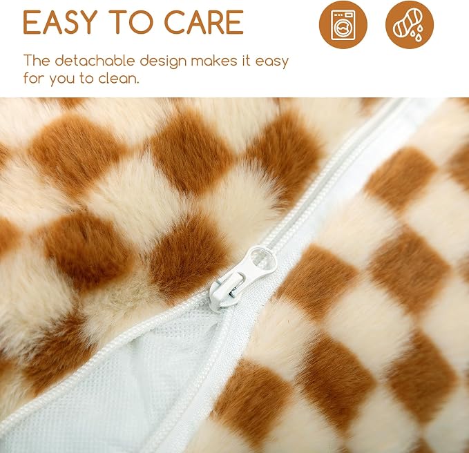Hollypet Cat Bed Fluffy Plush Mutifuctional Double-Layer Soft Pet Couch - Image 7