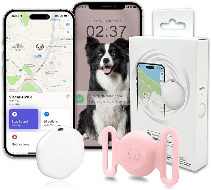 GPS Tracker for Dogs, Mini GPS Pet Tracker by Bingolar
