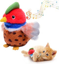 Cat Toys, Flapping Wings Pheasant, No Flying, Chirping Bird Interactive Catnip by KreizyGo