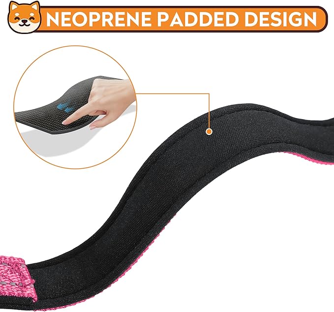 Reflective Dog Collar, Adjustable Soft Neoprene Padded Nylon Pet Collars - Image 4