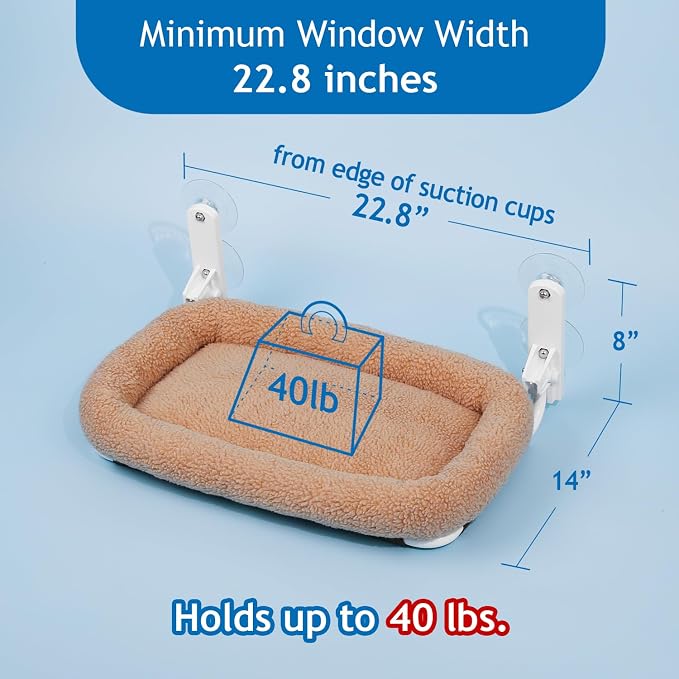 Zakkart Foldable Cat Hammock for Window - Image 4