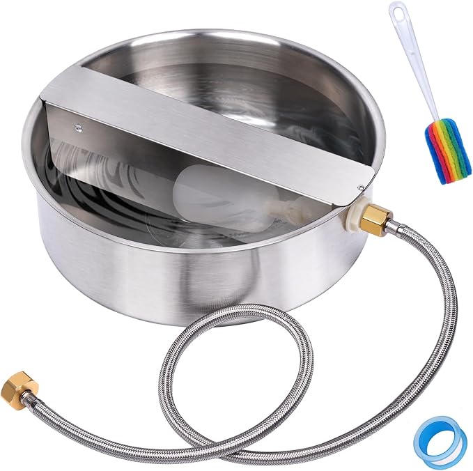 Automatic Dog Water Bowl Dispenser Large Breed Outdoor Pet Water Fountain Pet by KHEARPSL