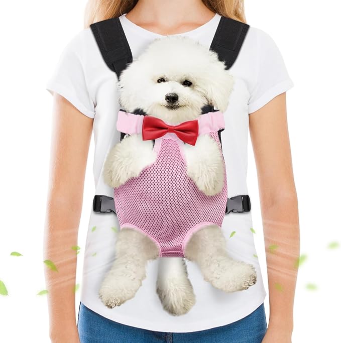 Pet Carrier Backpack, Hands-Free Adjustable Dog Front Carrier Legs Out & by Hpetppy