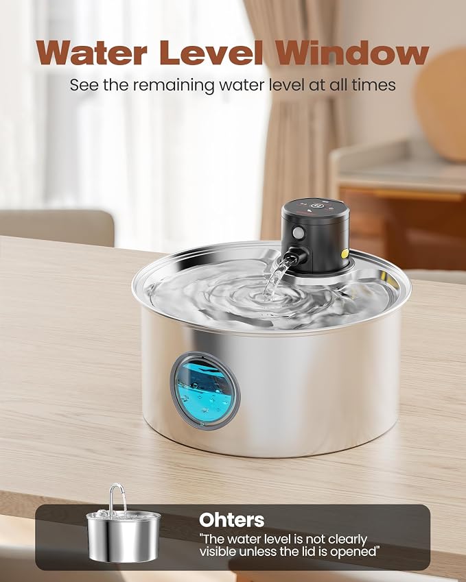 Cat Water Fountain Wireless Cordless: Cat Fountain Battery Operated - Image 8
