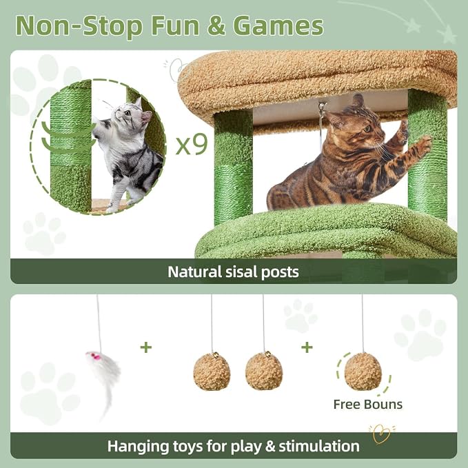 Taoqimiao 71 Inches Cat Tree for Large Cats 20lbs+, 3 Giant Perches, Widened - Image 5