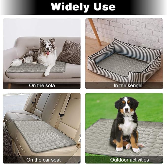 Washable Dog Cooling Mat Ice Silk Cooling Mat - Image 5