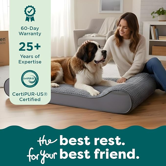 FurHaven Orthopedic Dog Bed for Large Dogs, Luxe Lounger Contour Mattress - Image 9