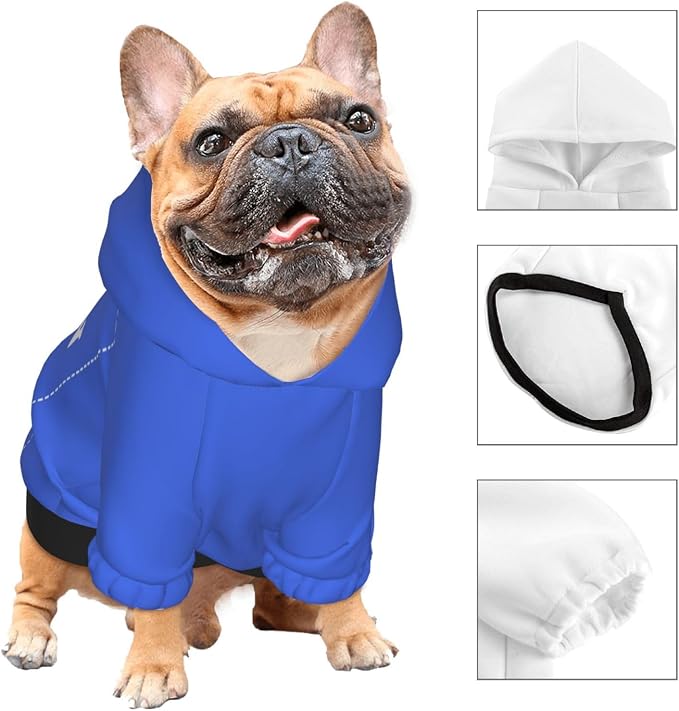 Dog Clothes, Custom Dog Hooded Sweatshirt, Personalized Pet Costume Robe Shirt - Image 3