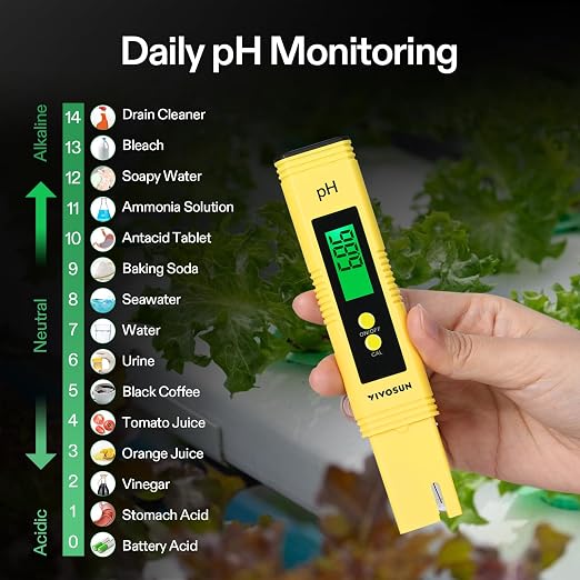 VIVOSUN Digital pH and TDS Meter Kits, 0.01pH High Accuracy Pen Type pH Meter ± - Image 5