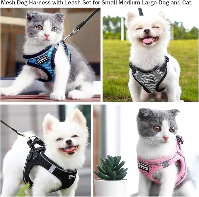 Dog Harness with Leash Set, No Pull Adjustable Reflective Step-in Puppy Pet - Image 6