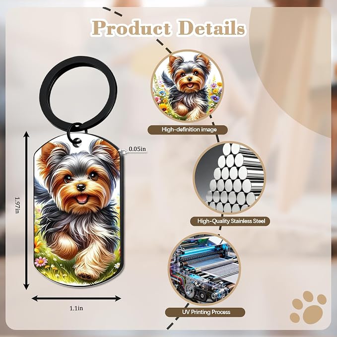 QYH Custom Memorial Dog Keychain - Image 5