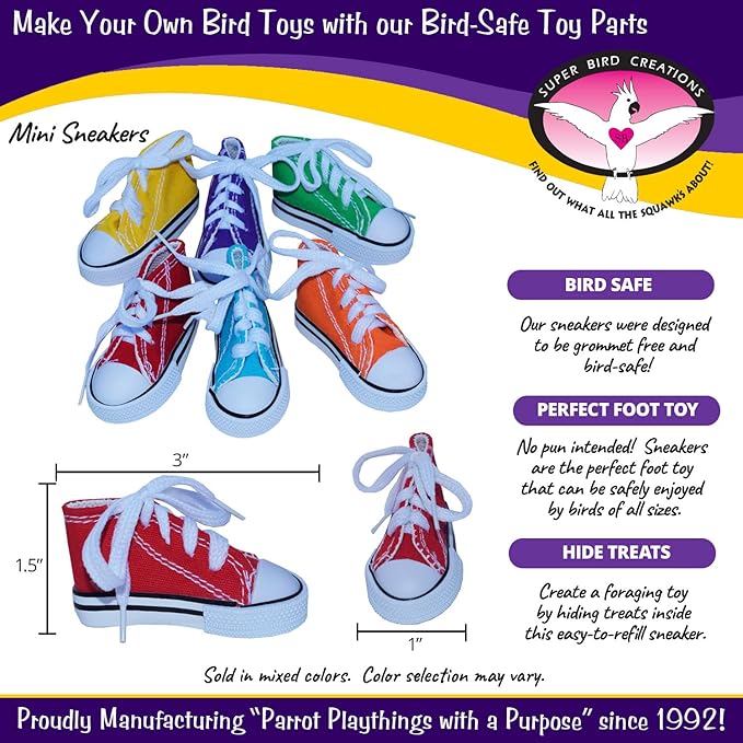 Super Bird Creations SB50010 Sneaker Bird Toy - Image 2