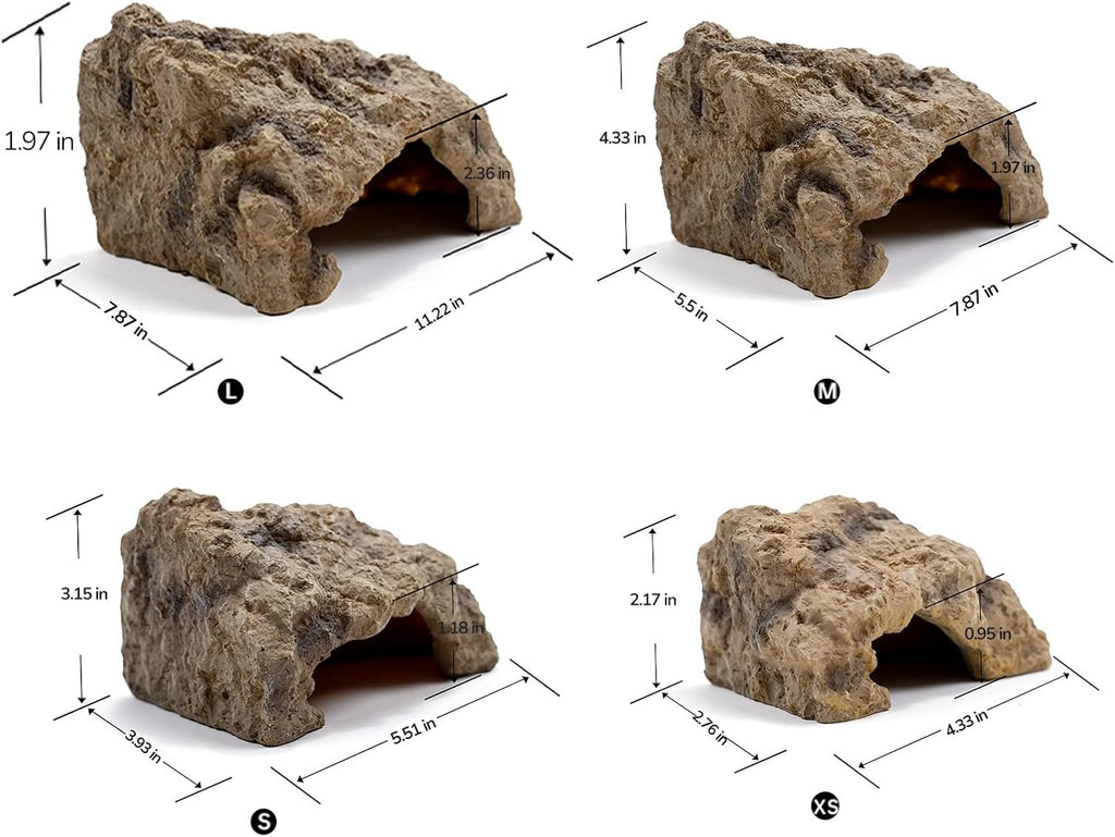 Small Resin Reptile Hide for Leopard Gecko - GlobalHabitat Supply